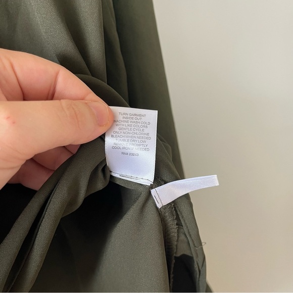 Soho New York & Company Sheer Green V-Neck Open Front Top Medium - Picture 4 of 10